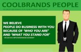 WHAT DO YOU STAND FOR? - COOLBRANDS PEOPLE