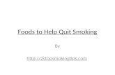 Foods to help quit smoking