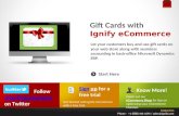 Gift cards- Online purchase and redemption