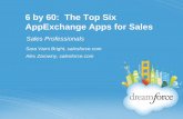 6 by 60: The Top Six AppExchange Apps for Sales