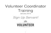 Volunteer Coordinator Presentation - Calvary Chapel - January 2013