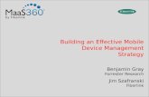 Building an Effective Mobile Device Management Strategy