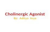 Pharmacology   cholinergic agonist