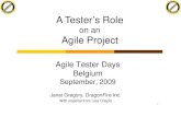 A Testers Role On Agile Projects - Janet Gregory