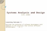 CIS 2303 LO1: Introduction to System Analysis and Design