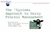 The “Systems” Approach To Dairy Process Management