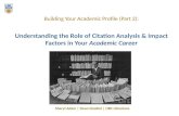 Measuring Scholarly Impact: Citation Metrics 2012