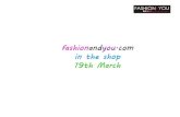 fashionandyou.com in the shop 19th March