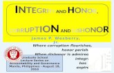 Integrity and Honor, Corruption and Dishonor