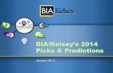 BIA/Kelsey 2014 Picks and Predictions