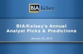 BIA/Kelsey's Top 10 Predictions for Local Media in 2013