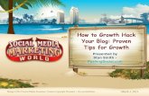 Blog Growth Hacking - Proven Tips for Growth