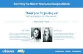 Everything You Want to Know About Google AdWords Webinar
