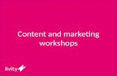 Content and Marketing Workshop