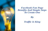 Facebook  Fan  Page  Benefits  And  Simple  Steps  To Create One