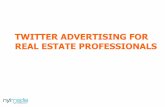 Twitter Advertising for Real Estate Professionals