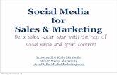 Social media for sales and marketing
