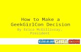 How to make a GeekGirlCon decision