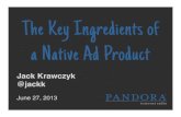The Key Ingredients of a Native Advertising Product