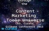 A Journey Through the Content Marketing Tools Universe - Gilbane 2013