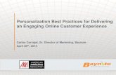 Personalization Best Practices for Engaging Online Experiences
