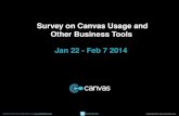 Canvas Usage Survey Results Feb 2014