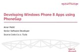 Developing Windows Phone 8 apps using PhoneGap