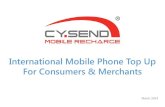 CY.SEND® International mobile phone top up for consumers and merchants