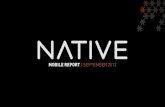 Native Mobile Monthly Report - September 2012