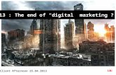 The end of digital marketing