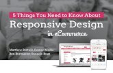 5 Things You Need to Know About Responsive Design in eCommerce
