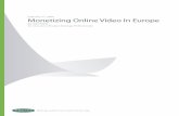 Monetizing online video in europe