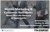 Mobile Marketing & Customer Retention