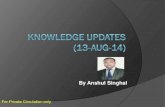 Knowledge update 13 aug-14