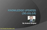Knowledge update 30 jul-14