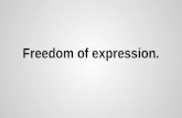Freedom of expression.