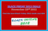 Black friday 2012 Deals