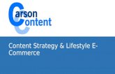 Content Strategy & Lifestyle E-Commerce