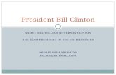 President bill clinton life and cv
