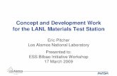 Concept and Development Work  for the LANL Materials Test Station