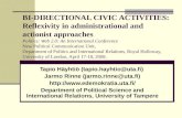 Bi Directional Civic Activities Hayhtio & Rinne