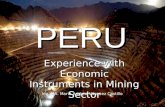 Economic Instruments Mining Industry Peru
