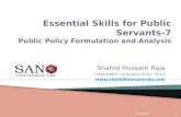 Public Policy Formulation and Analysis