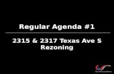 2315 & 2317 Texas Ave. S Rezoning