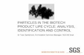 Particles in the Biotech Product Life Cycle: Analysis, Identification and Control