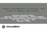 Pro-Poor Urban Development: China and Africa Workshop - "Affordable Housing Finance in Africa", Caloline Kihato 07/30/2012