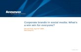 Bar Camp Kl Corporates In Social Media Lenovo Case Study