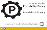Introducing the Portability Policy