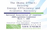 The Obama Effect: Driving Energy Efficiency and Economic Recovery