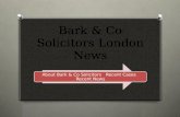 Bark & co solicitors london news